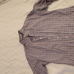 Peter Millar, medium blue,orange, yellow plaid